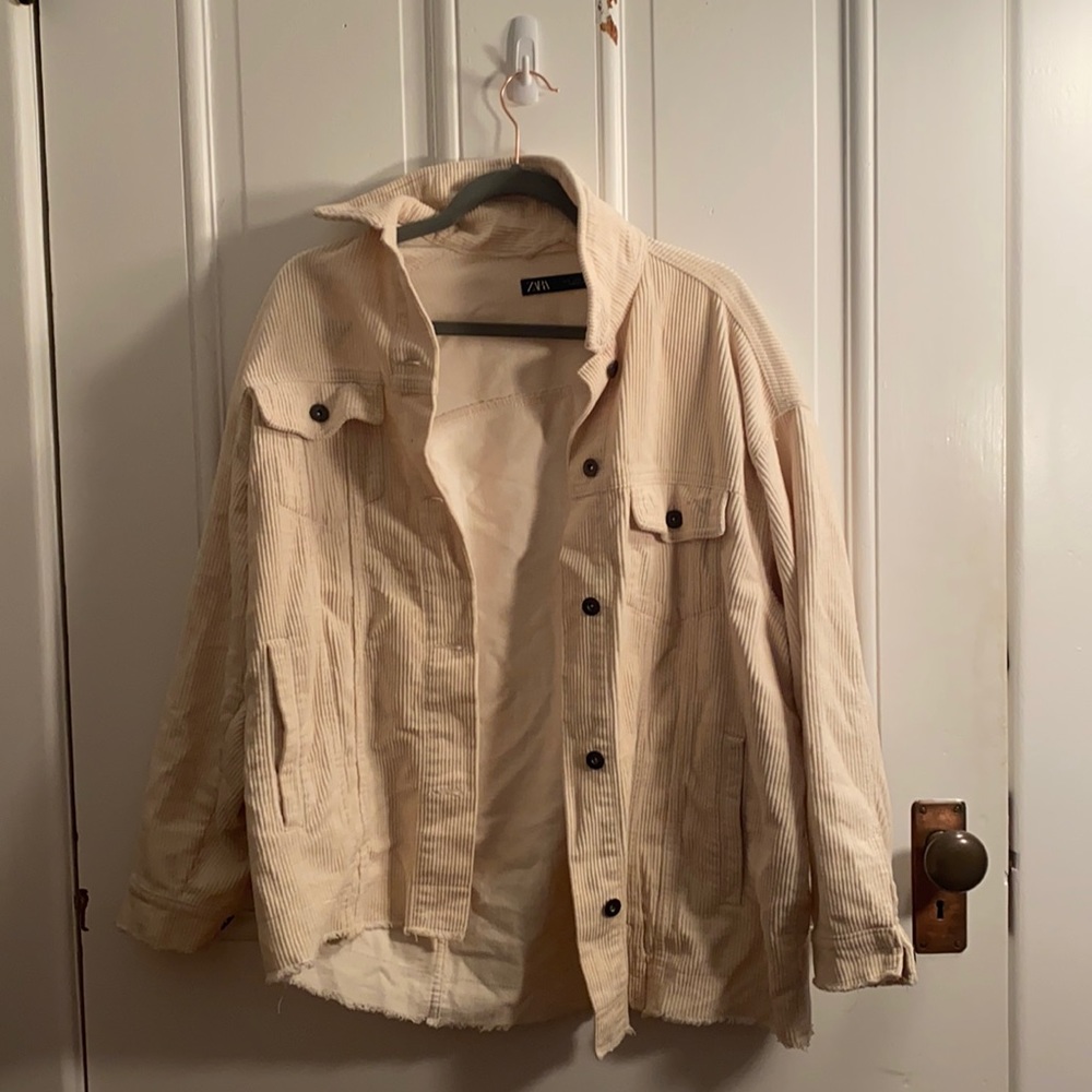 small corduroy jacket from zara